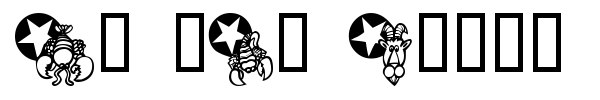 KR New Astro font preview